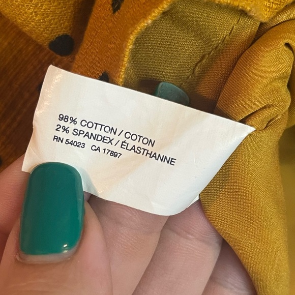 Unbranded Retro Polka Dot Mustard & Black Pencil Skirt Size Small - Picture 7 of 7